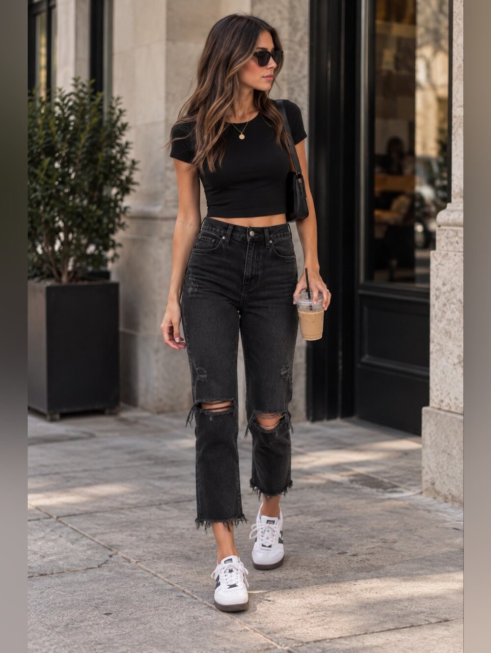 AGOLDE Cherie High Rise Straight Jeans Distortion Black 27